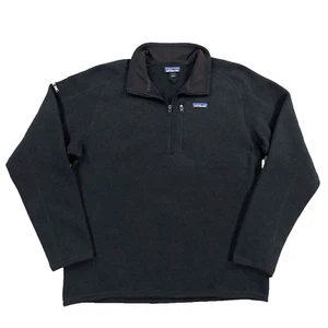 Patagonia Better Sweater Mens Large, 1/4 Zip Fleece Sty 25523 Gorpcore, Black - Picture 1 of 11