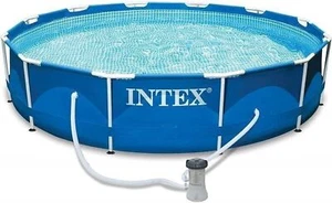 Intex Metal Frame Pool - Aufstellpool - Ø 305 x 76 cm, Blau - Bild 1 von 8