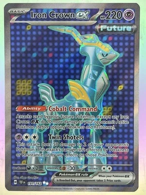 Iron Crown ex 191/162 Sv05: Temporal Forces Foil UR TCG NM Pokemon Card - Image 1 of 2