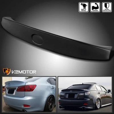 Fits 2006-2013 Lexus IS250 IS350 Rear Trunk Spoiler Add On Lip PP Unpainted Foto 1 de 4