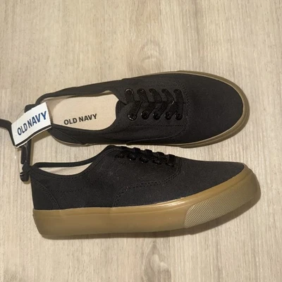 Antiguo Azul Marino Negro Marrón Jack Niños Zapatos Talla 1 Plano Skateboard Tenis Nuevos Foto 1 de 4