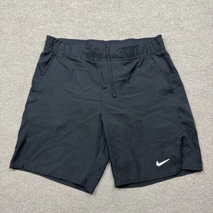 Nike Shorts Herren L schwarz Laufen Gym Fitness Performance Kordelzüge Swoosh - Bild 1 von 8