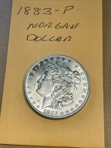 vz+ zirkuliert 1883-P Münze Silber Morgan Dollar - Bild 1 von 3