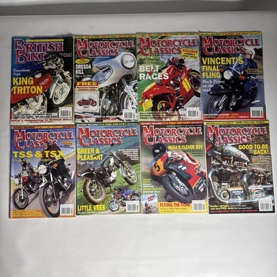Motorcycle Classics Magazine 7x British Bike 1x Bundle Job Lot Full Year 1996 - Image 1 of 4