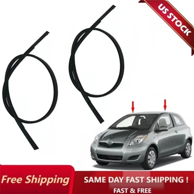 2x Juego de molduras con acabado de goteo de techo lado derecho y derecho para Toyota Yaris Hatchback 2007-11 Foto 1 de 4