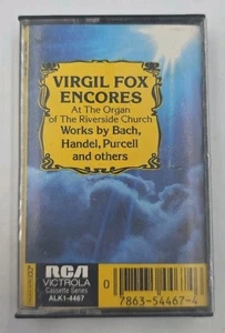 Virgil Fox Encores (Cassette Tape 1982) RCA Victrola - Bach, Handel, Purcell - Imagen 1 de 6