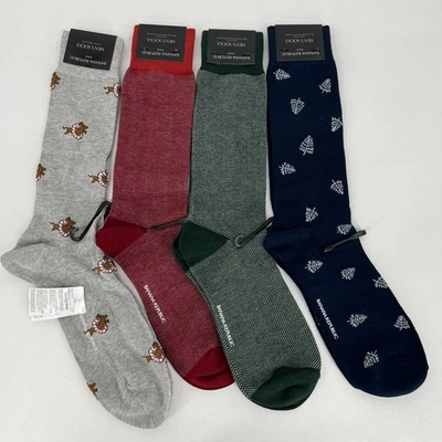 Лот из 4 Banana Republic Рождество зимнее платье носки мужской один размер многоцветный - Изображение 1 из 4