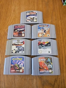 Nintendo 64 N64 7 Game Job Lot Bundle PAL Cartridges Only Racing Games - Picture 1 of 2
