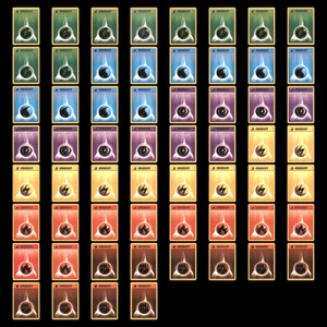 Pokemon Card Lot 60 Energy Cards 1999 Base Set WOTC Deckbuilder Psychic Fighting - Picture 1 of 13