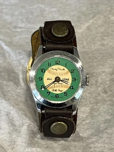 1960's MICKEY MANTLE/ROGER MARIS/WILLIE MAYS All-Star Swiss Watch WORKS READ🔥 - Picture 1 of 19
