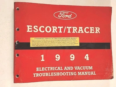 Ford Escort/Tracer 1994 eléctrico y manual de servicio de solución de problemas de vacío Foto 1 de 4