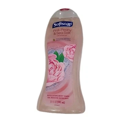 Softsoap Exfoliating Body Wash, Pink Peony & Sea Salt, 20 Fl. Oz. - Image 1 of 4