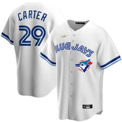 Camiseta deportiva para hombre Toronto Blue Jays Joe Carter blanca Home Cooperstown Collection Team Foto 1 de 3