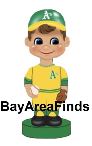 Oakland A's Retro Boy Face Bobblehead 7/23 2023 SGA Athletics Bobble Cover