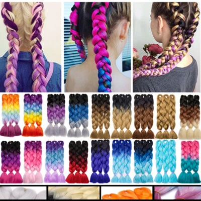 Extension capelli lunghi multicolore jumbo handmade trecce licheni - Immagine 1 di 4