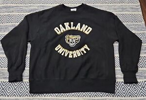 Vintage Champion Reverse Weave Oakland University Crewneck Sweatshirt Size Large