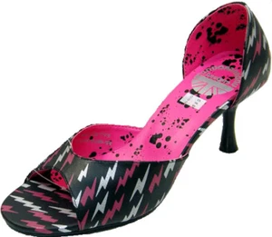 SLASH Horrorpunk PEEP TOES by Underground Pumps Rockabilly - Picture 1 of 1