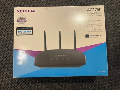 Netgear AC1750 Smart Wi-Fi Router Dual Band Gigabit Model R6350 Nighthawk - Image 1 of 4