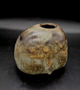 MCM W. Germany Ruscha Fat Lava BRUTALIST Asymmetrical Rock Stone Vase - Picture 1 of 21