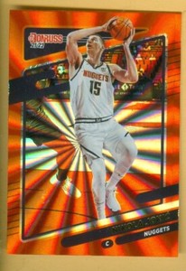 2021-22 Donruss #28 Nikola Jokic Holo Orange Laser