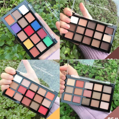 ASHMO 15 Shades Lidschatten Palette matt und glitzernde Farben Make-up Kit Set für Frauen