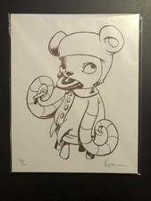 KATHIE OLIVAS Letterpressed 2006 Squidbaby 8x10 Print Signed Numbered 79/100