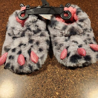 Wonder Nation Baby Girls Monster Claw Bootie Slippers Size 2 New - Image 1 of 2