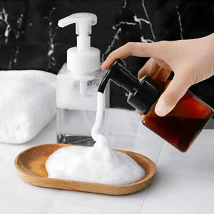 Liquid Soap Foaming Dispenser Plastic Shampoo Facial Cleanser Foam Maker Bottle - Picture 1 of 14
