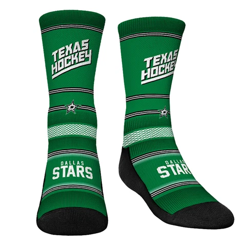Youth Rock Em Socks Dallas Stars Team Slogan Crew Socks Cover