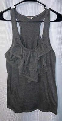 Camiseta sin mangas Fossil para mujer gris sin mangas espalda deportiva pequeña M51 Foto 1 de 4