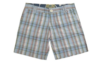 Bermudas Billabong SKIP Arena Azul Claro Blanco A Cuadros 100% Algodón Junior Foto 1 de 4