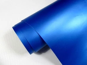 Auto Folie BLAU METALLIC MATT 100 x 152 cm 3D Klebefolie Car Wrapping - Bild 1 von 1