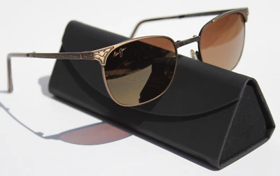 Gafas de sol plegables MAUI JIM Stillwater POLARIZADAS H706-16C doradas/HCl bronce NUEVAS Foto 1 de 4