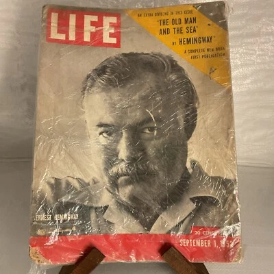 LIFE MAGAZINE SEPTEMBER 1 1952 HEMINGWAY OLD MAN AND THE SEA GOOD CONDITION Foto 1 de 4