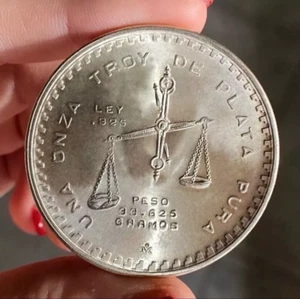 1 ONCIA OZ 1979 MESSICO BILANCIA ARGENTO SILVER FIOR DI CONIO UNC RARA BU - Foto 1 di 3