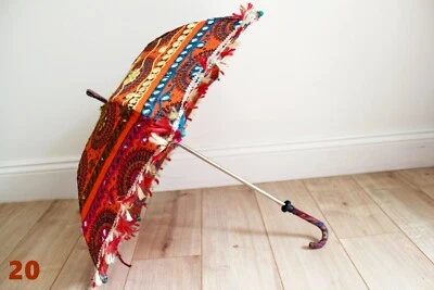 Guarda-sol de renda feminino vintage feito à mão para festa de casamento de noiva decoração para casa - Imagem 1 de 4