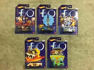 2023 Hot Wheels WARNER BROS 100 Year GDG83 1/64 Diecast Set x5 Batman Superman - Picture 1 of 7