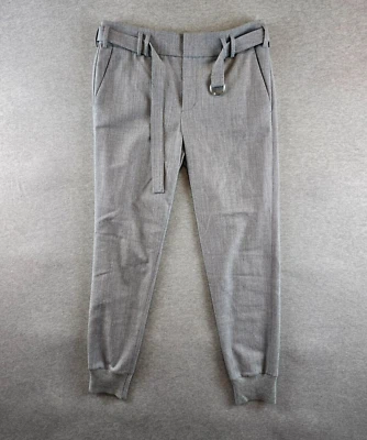 Pantalones para mujer VINCE talla 4 grises joggers lana cachemir cinturón puño acanalado pantalones Foto 1 de 4