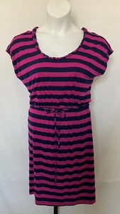 Forever ladies size L striped dress with ties. - Picture 1 of 7