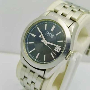 Takeo Kikuchi 9898 Quartz Tk-2065 Black Dial Vintage Men’s Watch AHN113NRZ5 - Picture 1 of 6