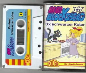 MC Bibi Blocksberg Folge 22 3 x schwarzer Kater weiß-blaue MC Rotrücken Kiosk - Imagen 1 de 1