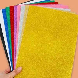 10 Pack Glitter Foam Sheet Sparkles Adhesive Sticky 11.91X7.87 Brand New - Picture 1 of 4