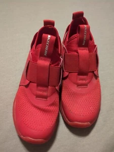 Skechers Boys Fast Ice Slip on shoes Red Size 2.5 - Picture 1 of 6