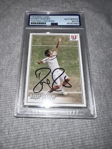 Roger Federer Signed 2008 Spotlight Tribute Wimbledon Trading Card PSA/DNA - Picture 1 of 2