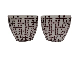 Starbucks 2010 Ceramic Handleless Coffee Mugs Set of 2 - Picture 1 of 5