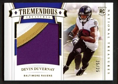 2020 Panini National Treasures - Devin Duvernay - Patch RC 25/25 - No. TTR-DD - Image 1 of 2