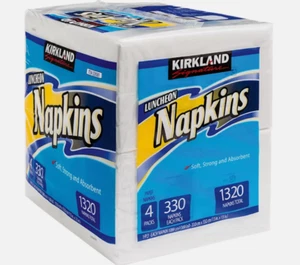 Kirkland Signature 1 Ply Luncheon Napkins 330 x 4 Pack - Picture 1 of 1