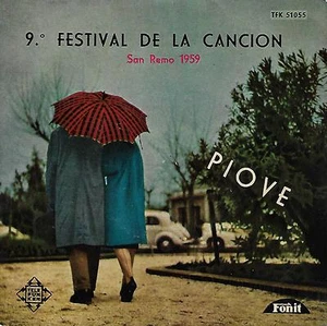 DOMENICO MODUGNO EP Spain 1959 Piove +3 - Picture 1 of 1