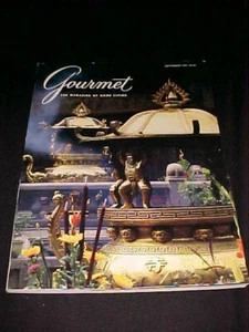 Vintage Antique September 1991 Gourmet Magazine Cookbook Recipes Free Shipping - Picture 1 of 3