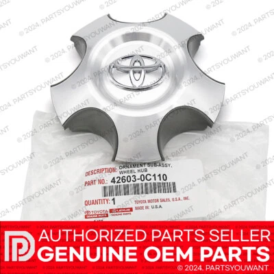 GENUINE Toyota 08-17 Sequoia Tundra OEM Wheel Center Cap Hub Cover 42603-0C110 - Image 1 of 4